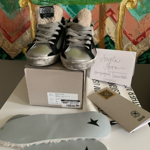 Golden Goose GGDB Laminated Superstar Sabots 36 - Picture 2 of 5